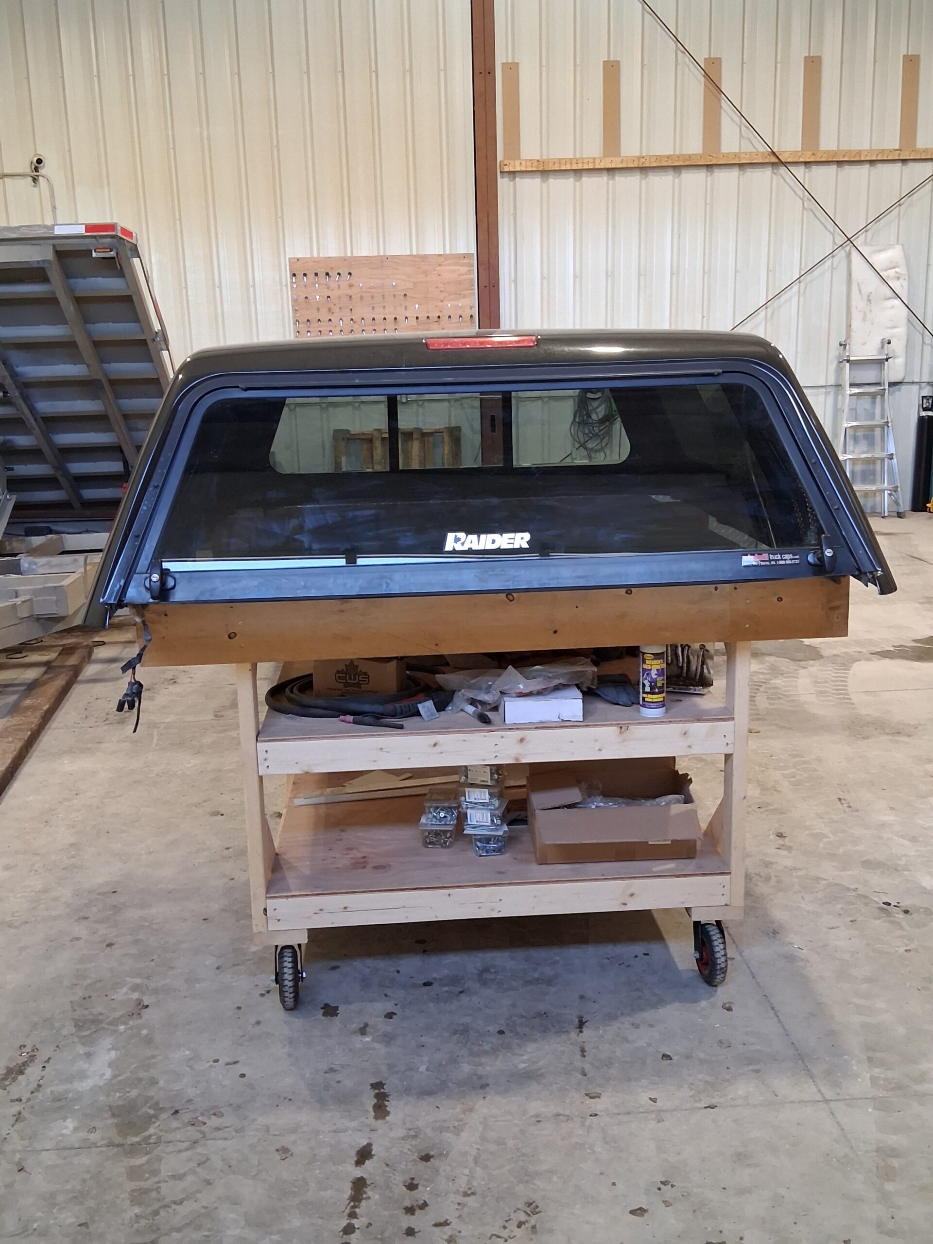 Dodge RAM 6’4 Pug Black Gold Raider CREW CAB Truck Cap - Image 3