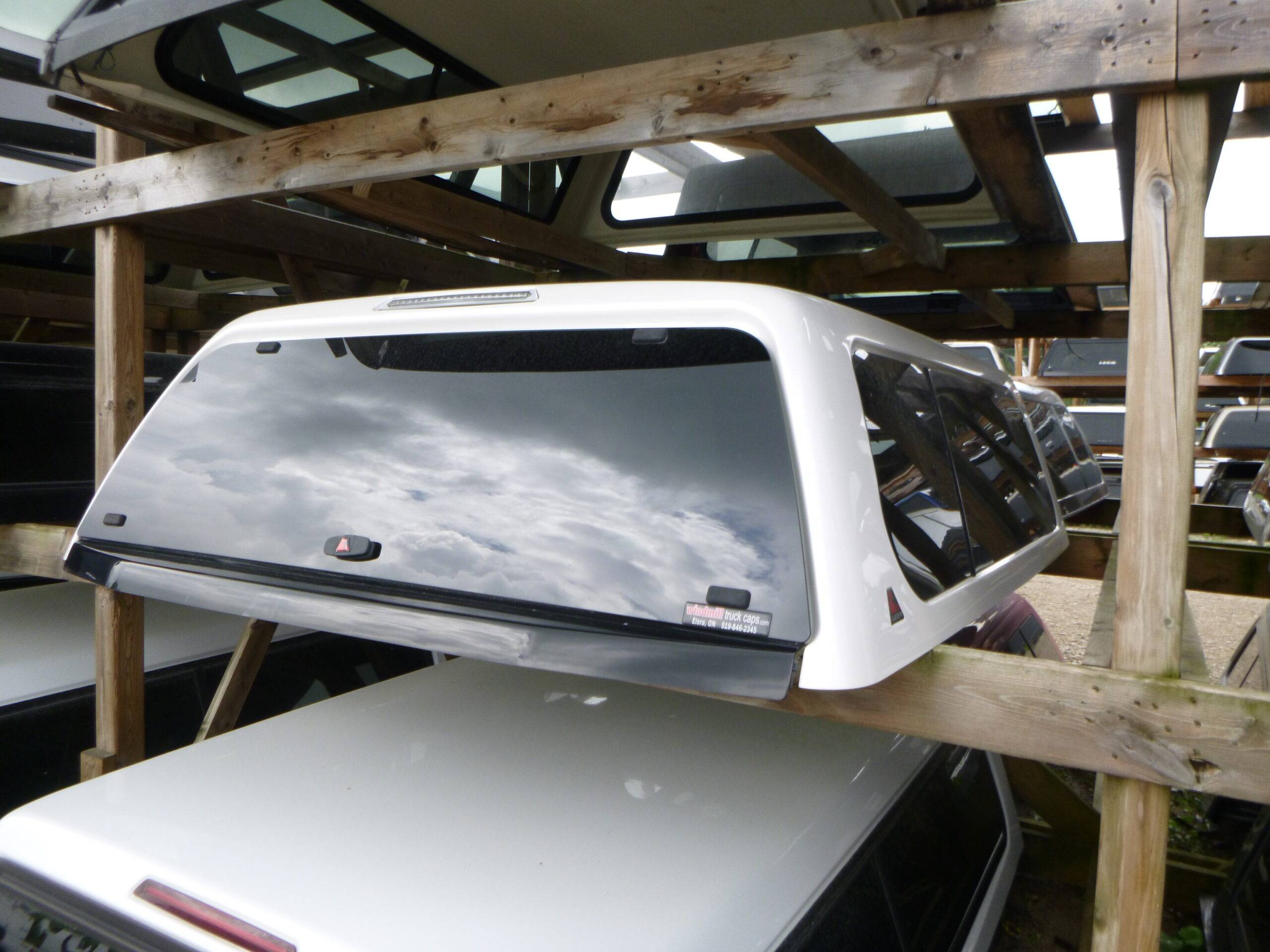 2015-2020 Ford F150 6’6 Pearl White Leer 100XL Truck Cap - Image 2