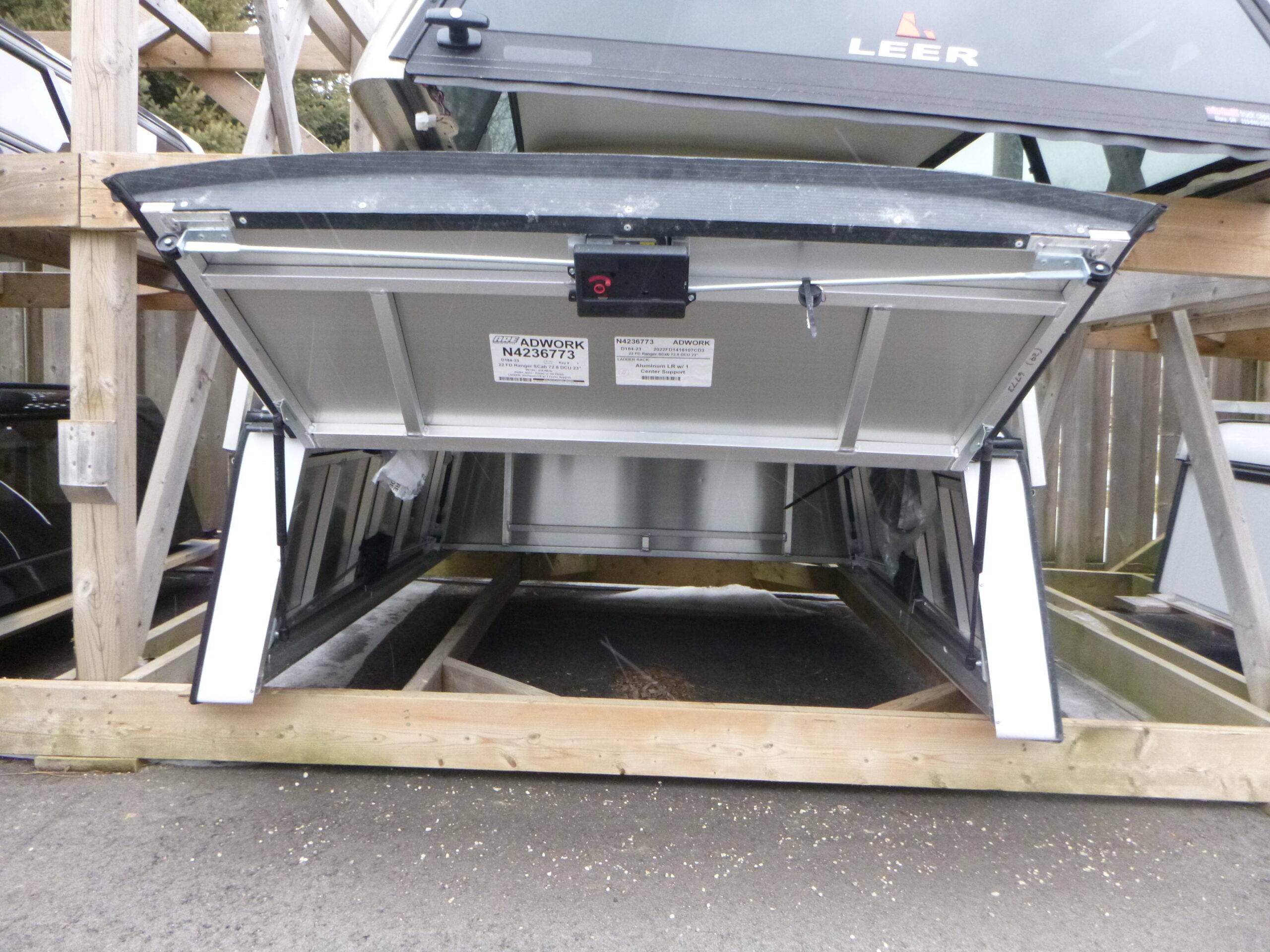 2019 – 2023 Ford Ranger 6′ White ARE Contractor Truck Cap 23″ high - Image 3