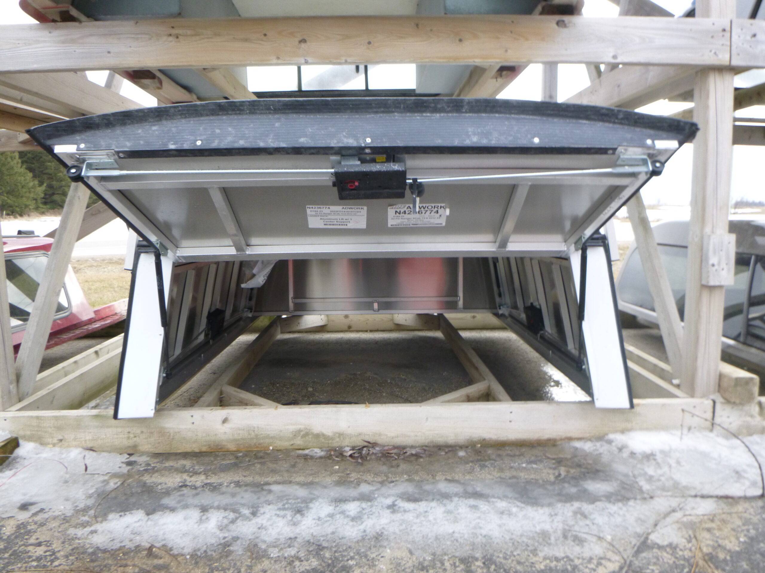 2019 – 2023 Ford Ranger 6′ White ARE Contractor Truck Cap 23″ high - Image 3