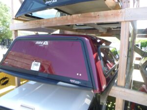 Dodge Ram 6’4 CREW Cab PRV Velvet Red Tricoat ARE Truck Cap