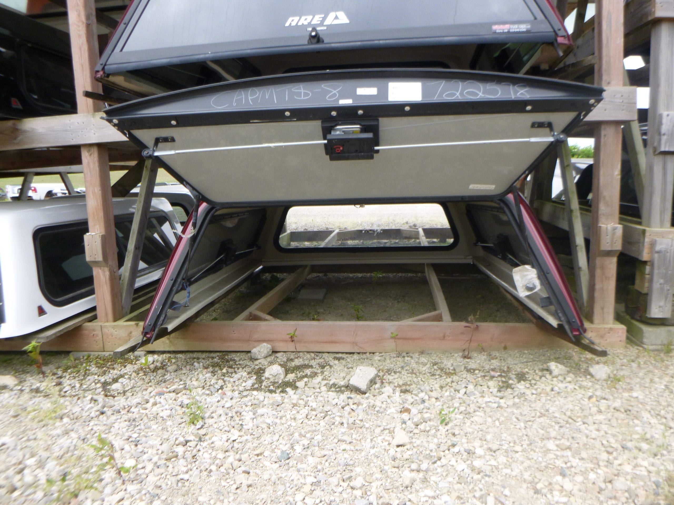 Dodge Ram 6’4 CREW Cab PRV Velvet Red Tricoat ARE Truck Cap - Image 3