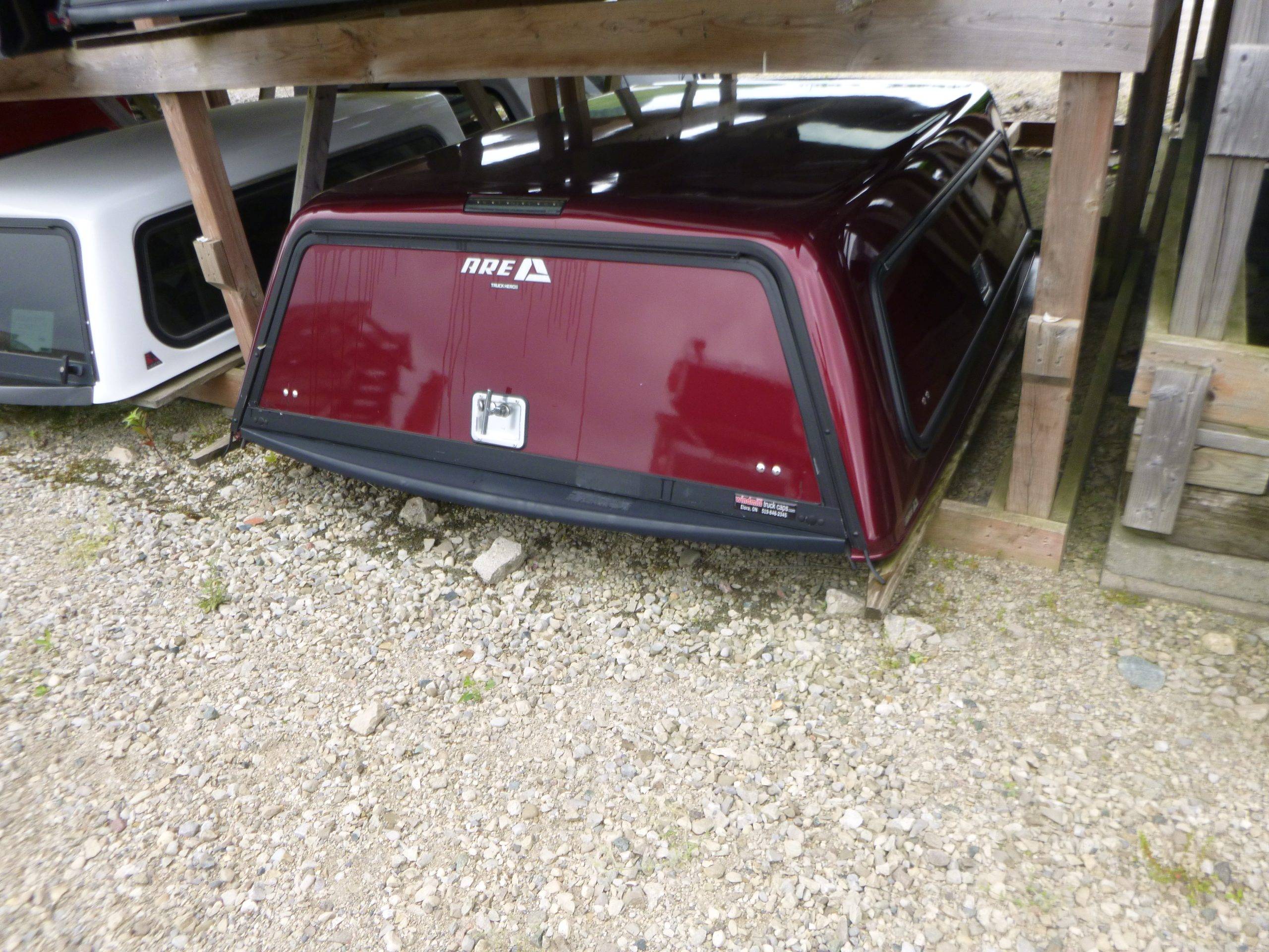 Dodge Ram 6’4 CREW Cab PRV Velvet Red Tricoat ARE Truck Cap - Image 2