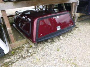 Dodge Ram 6’4 CREW Cab PRV Velvet Red Tricoat ARE Truck Cap