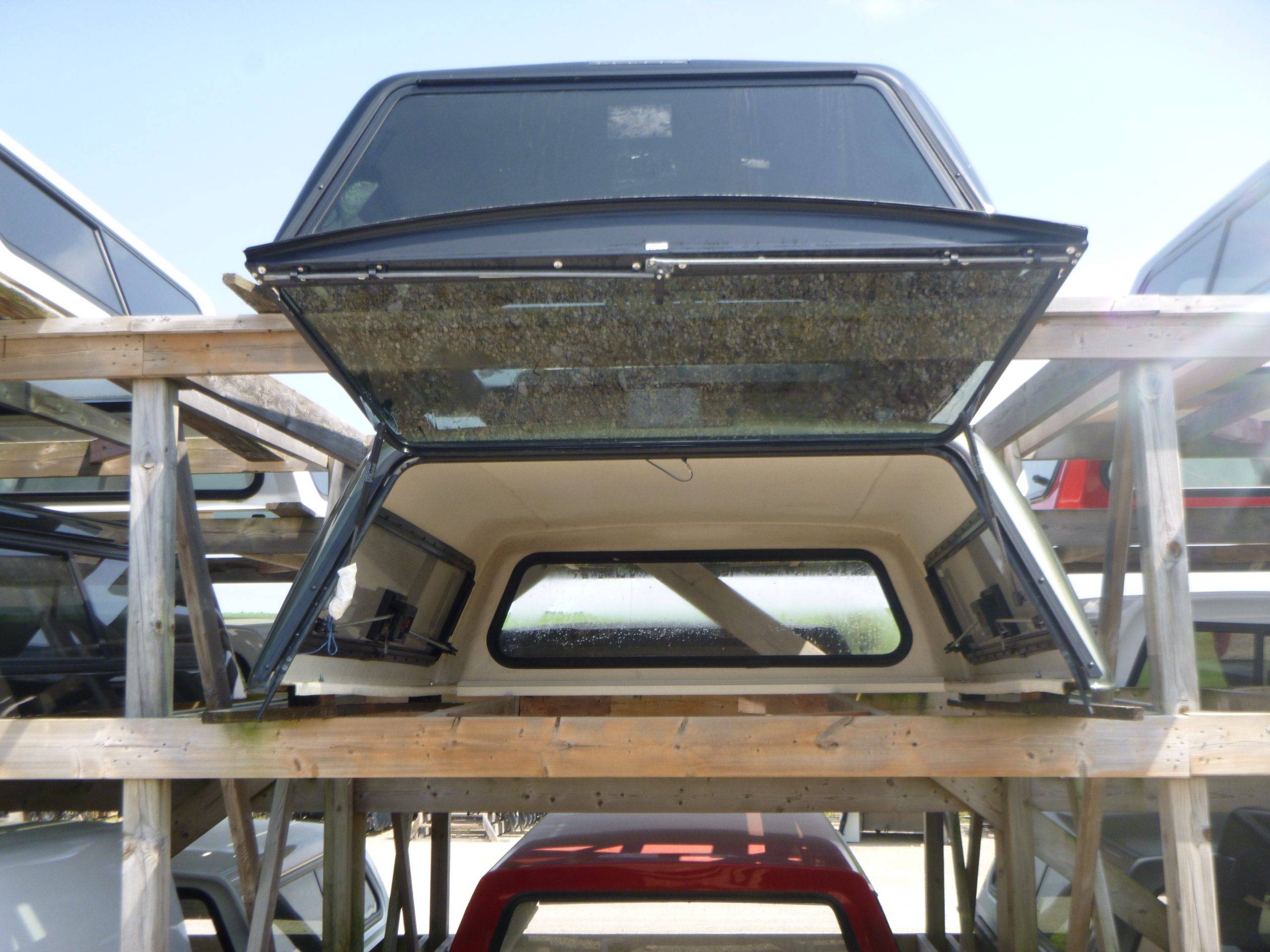 Dodge Ram 6’4 CREW Cab PFP Olive Green ARE Truck Cap - Image 3