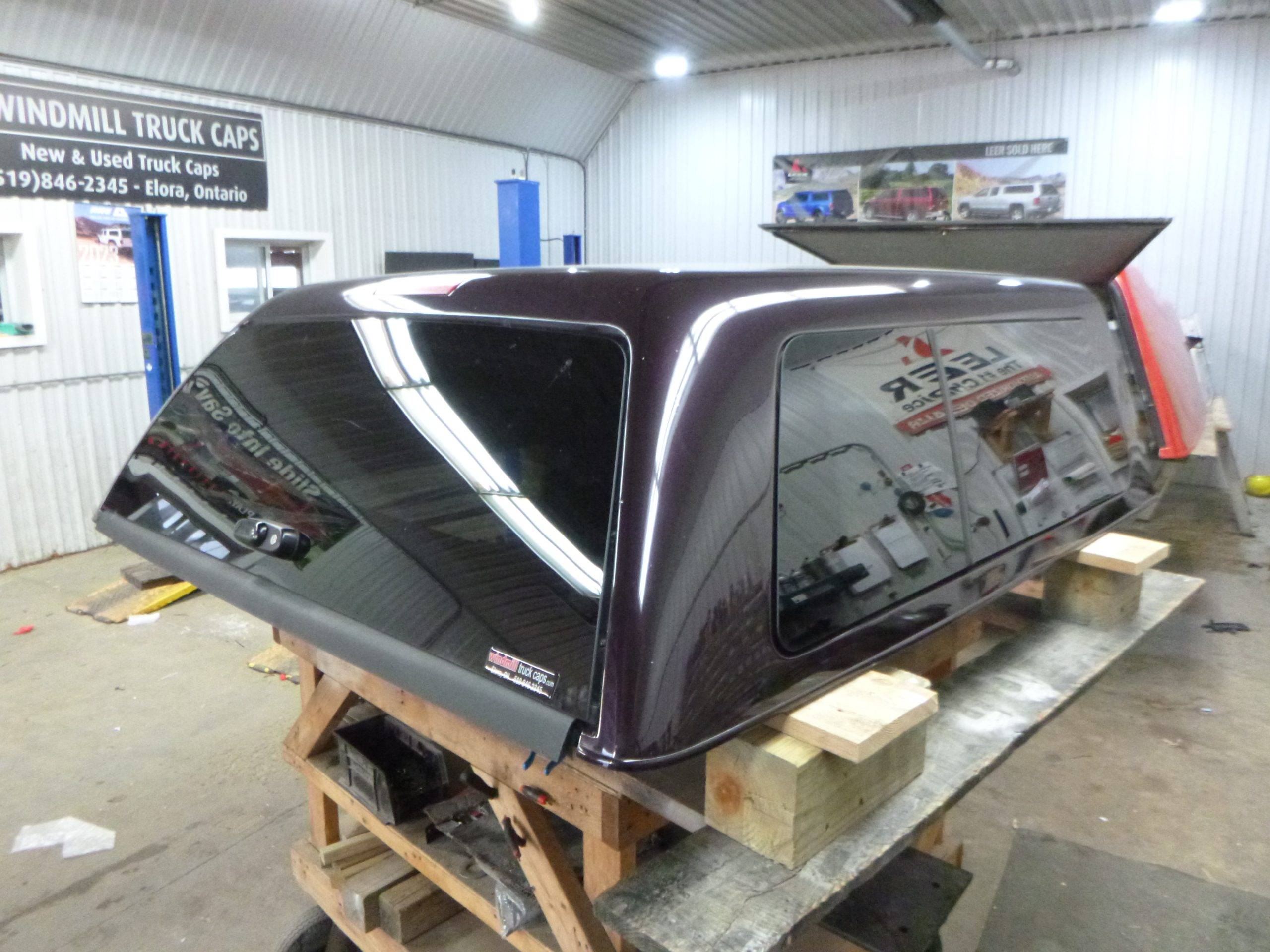 2007 – 2013 Chevrolet Silverado 5’8 Crew Cab Dark Crimson Metallic ARE Truck Cap - Image 2