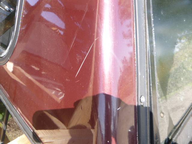 1999 – 2006 Chevrolet Silverado or GMC Sierra 6’6 Burgandy Hawk Truck Cap - Image 5