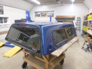 2014 – 2018 GMC Sierra or Chevrolet Silverado 6’6 Blue Ranch Truck Cap