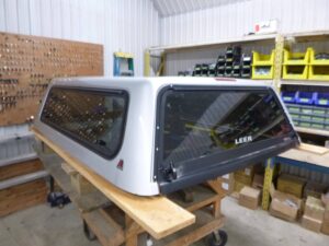 2014 – 2018 Chevrolet Silverado or GMC Sierra 6’6 Silver Leer100R Truck Cap