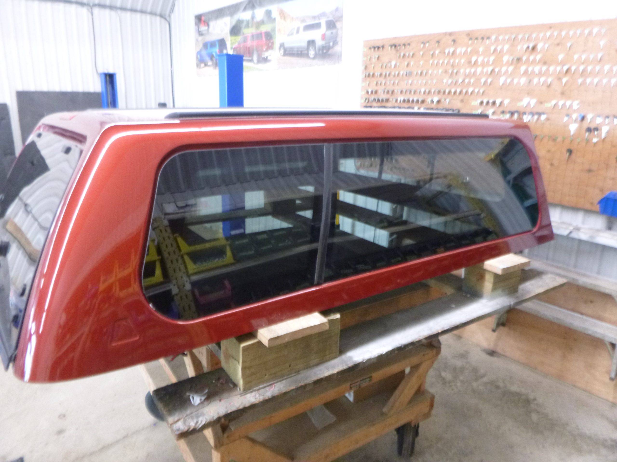 2014 – 2018 GMC Sierra or Chevrolet Silverado 6’6 GPJ Red Century Royal Truck Cap - Image 3