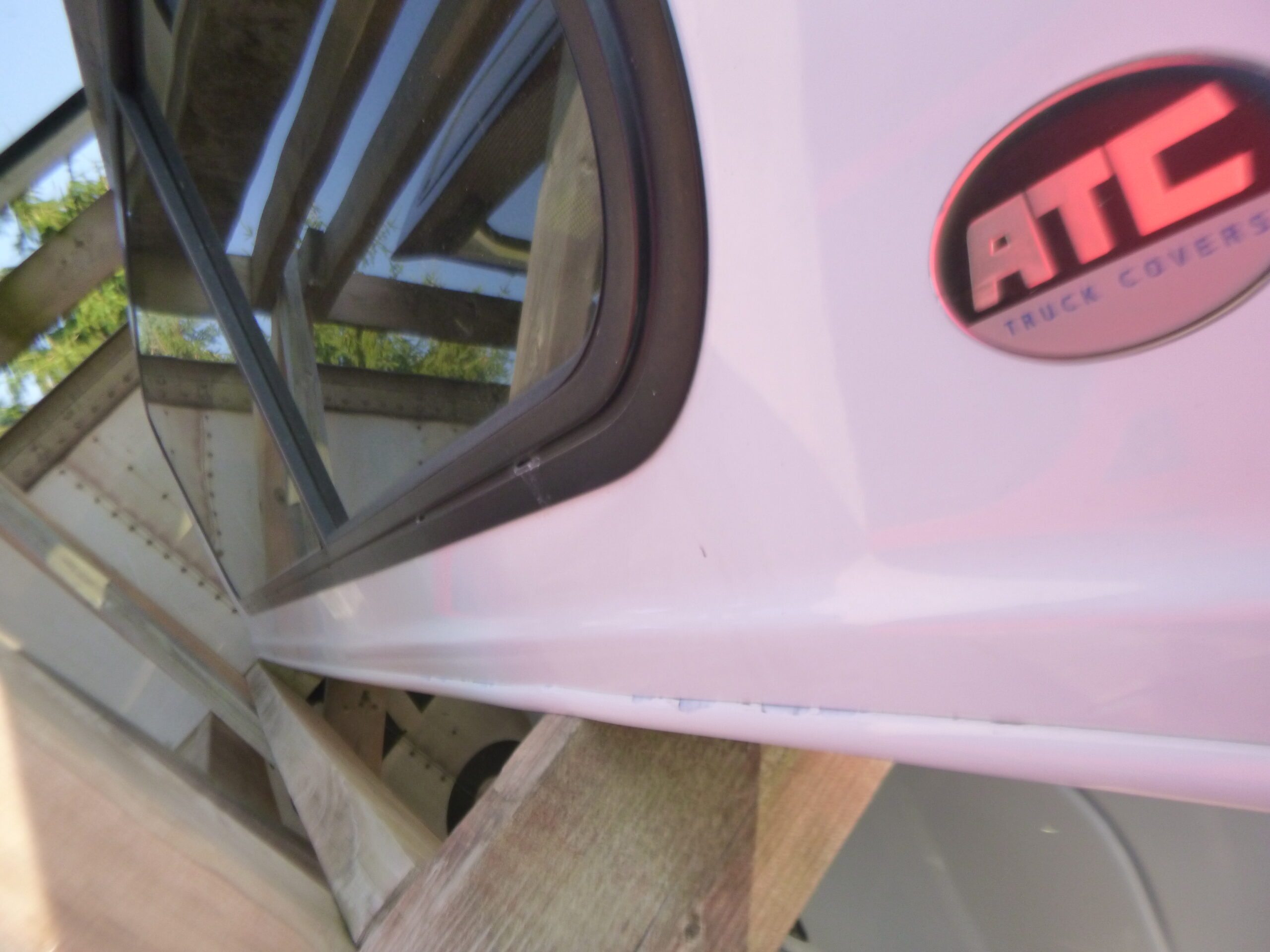 2014 – 2018 GMC Sierra or Chevrolet Silverado 6’6 White ATC Truck Cap - Image 4