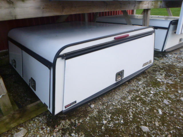 2014 – 2018 GMC Sierra or Chevrolet Silverado 5’8 White ARE Contractor Truck Cap - Image 2