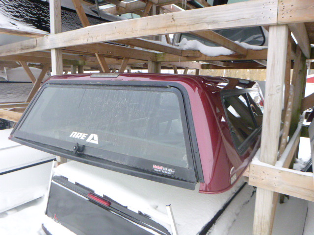 2014 – 2018 GMC Sierra or Chevrolet Silverado 6’6 Red Contour ARE Truck Cap - Image 2