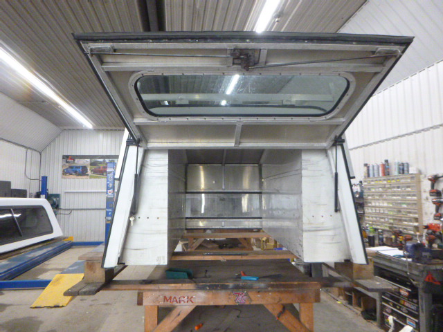 Ford Ranger 6′ White Highrise ARE Contractor Truck Cap - Image 3