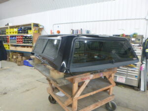 GMC Sierra 5’8 41 Black Contour III ARE Truck Cap