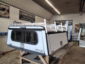 Ford Ranger White ARE Contractor 5′ Truck Cap