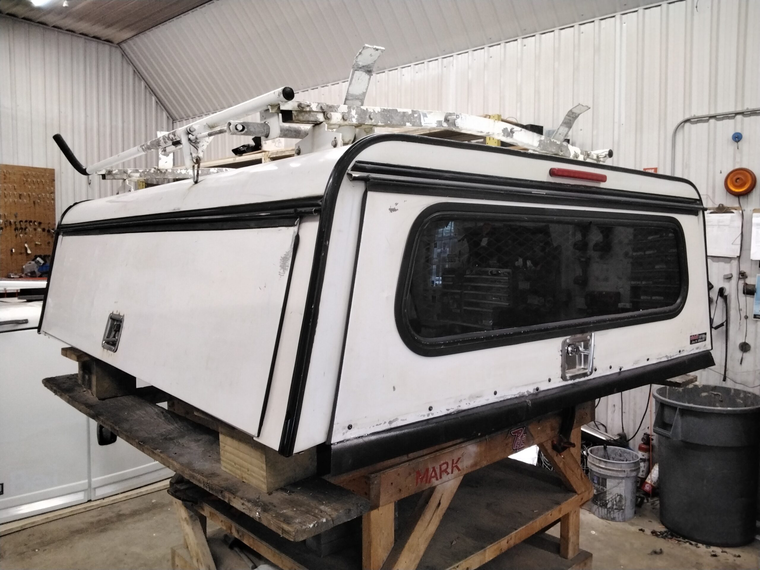 GMC Sierra or Chevrolet Silverado 6’6 White ARE Contractor Truck Cap