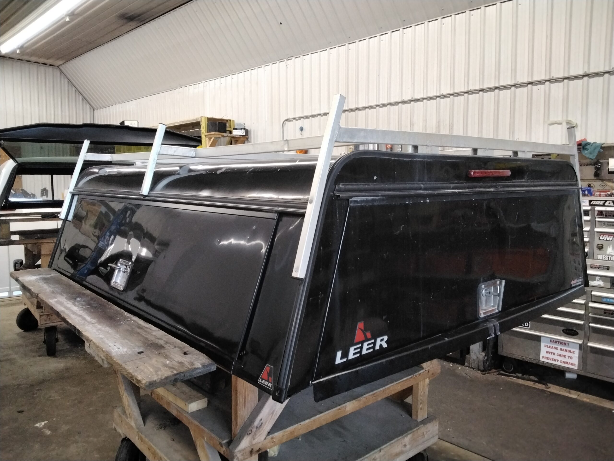 GMC Sierra or Chevrolet Silverado 6’6 Black Leer Contractor Truck Cap