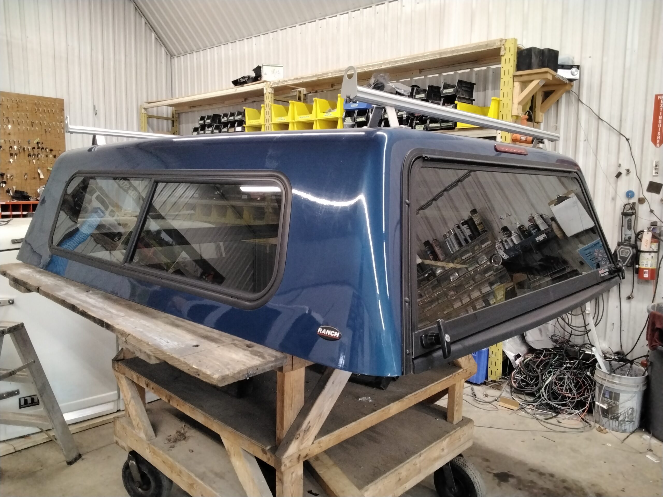 GMC Sierra or Chevrolet Silverado 6’6 409Y Ocean Blue Ranch Truck Cap