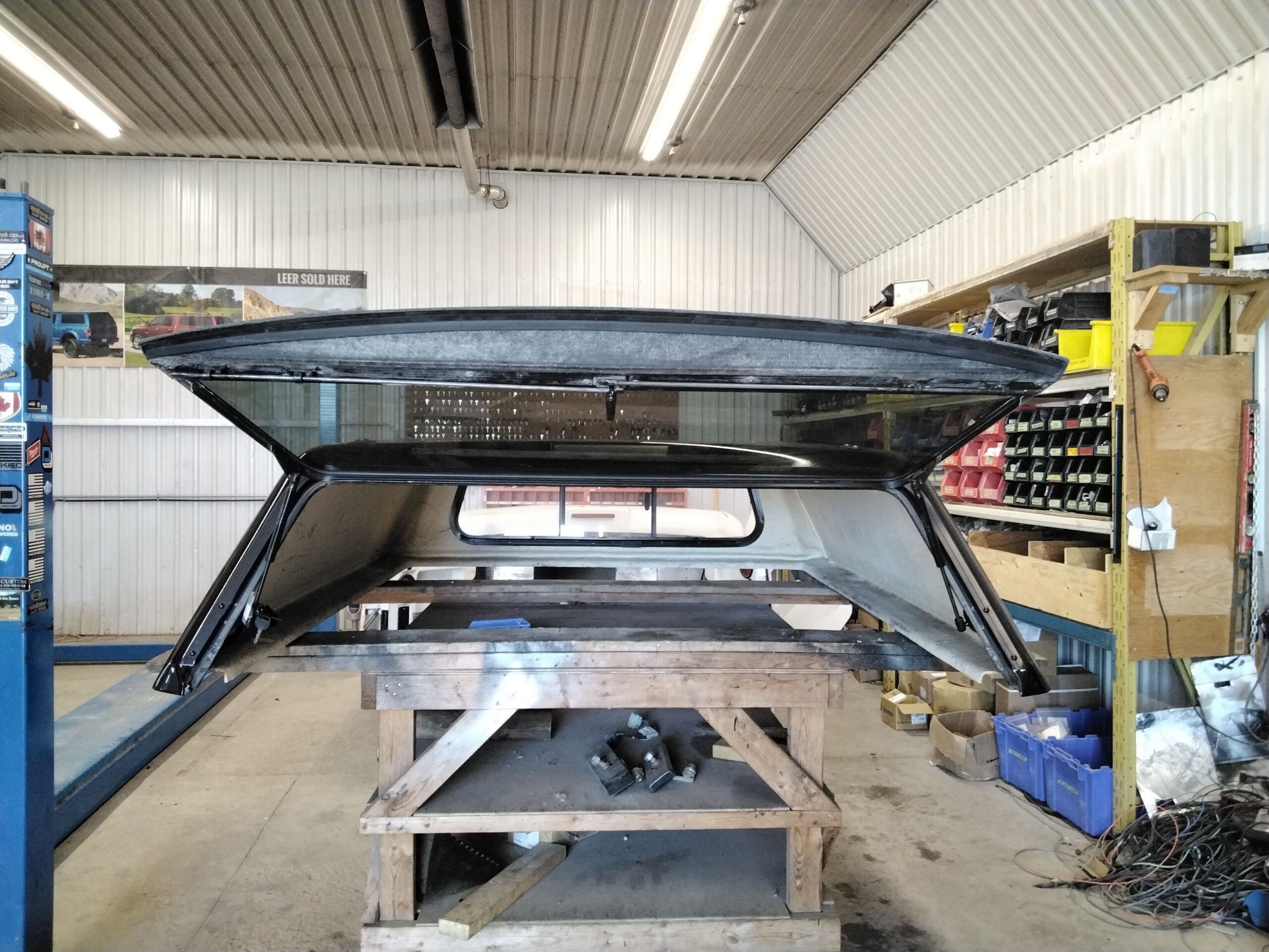 GMC Sierra 6’6 Black Fibrobec Truck Cap - Image 3