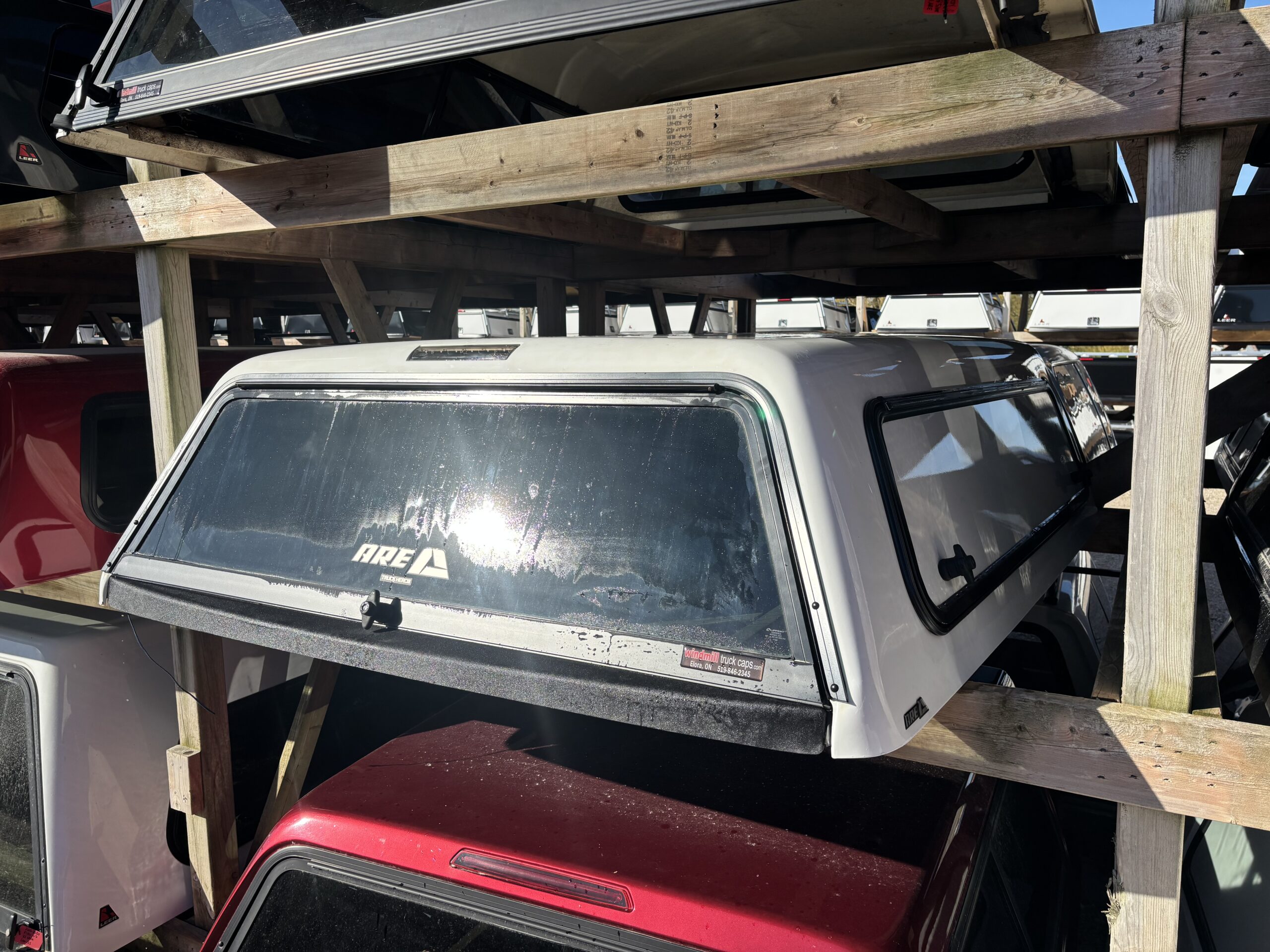 Ford F150 6’6 YZ Oxford White ARE Truck Cap - Image 2