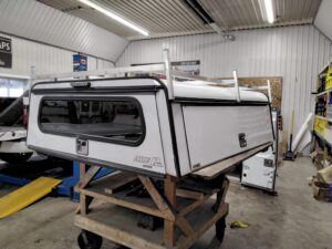 GMC Sierra or Chevrolet Silverado 6’6 White ARE Contractor Truck Cap