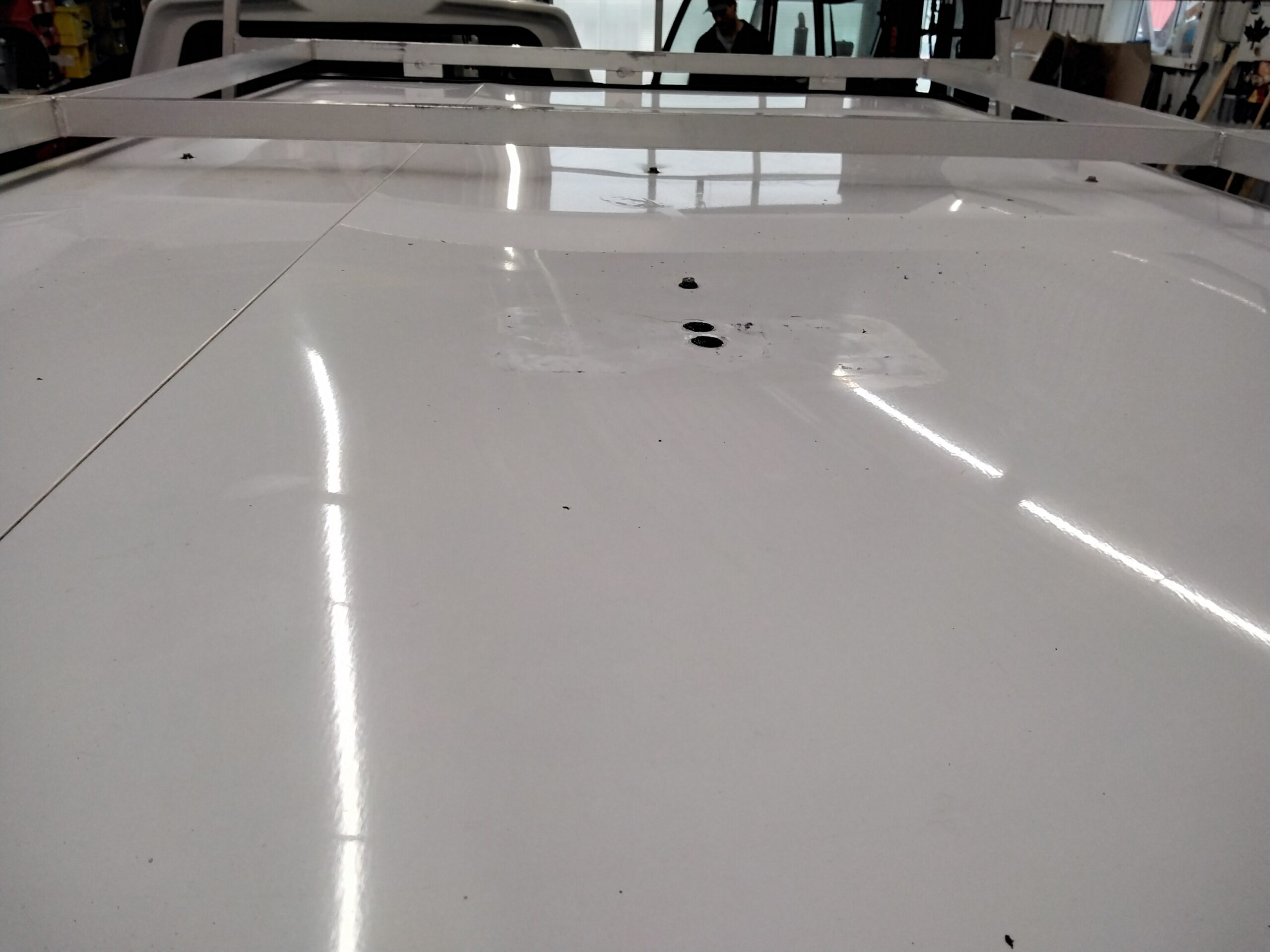 GMC Sierra or Chevrolet Silverado 6’6 White ARE Contractor Truck Cap - Image 5