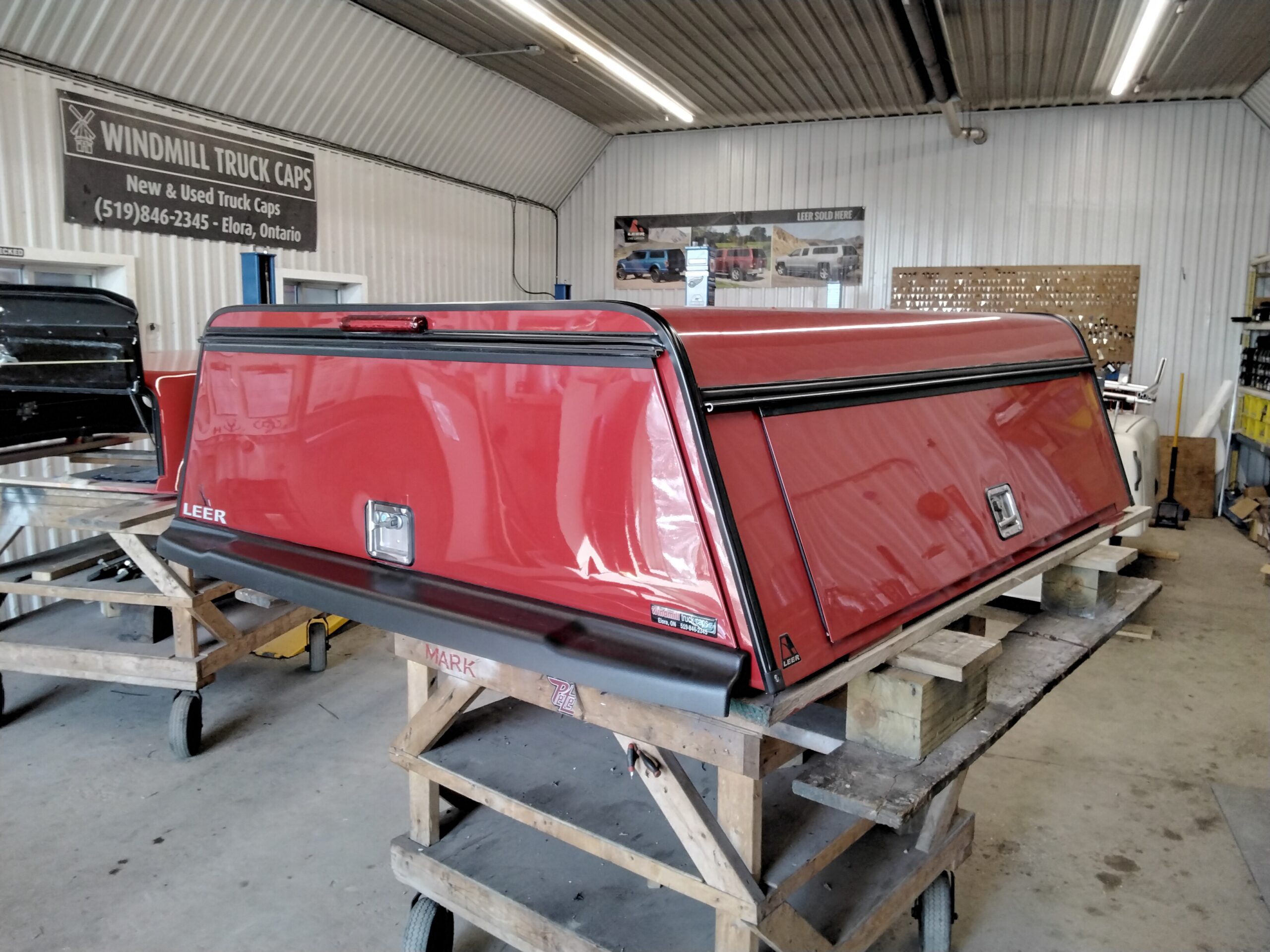 2021 – 2026 Ford F150 6’6 Rapid Red Leer Contractor Truck Cap - Image 2
