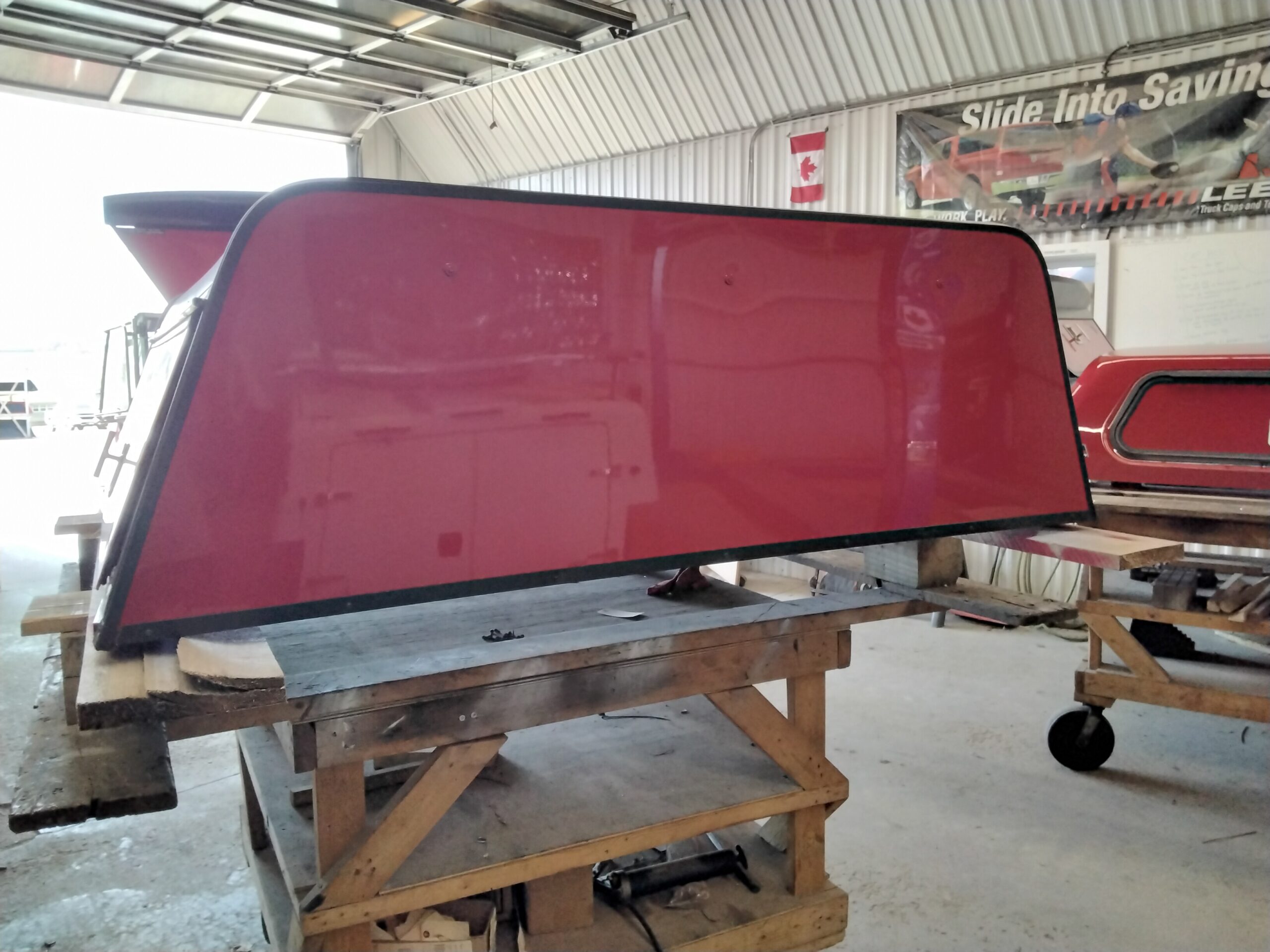 2021 – 2026 Ford F150 6’6 Rapid Red Leer Contractor Truck Cap - Image 6