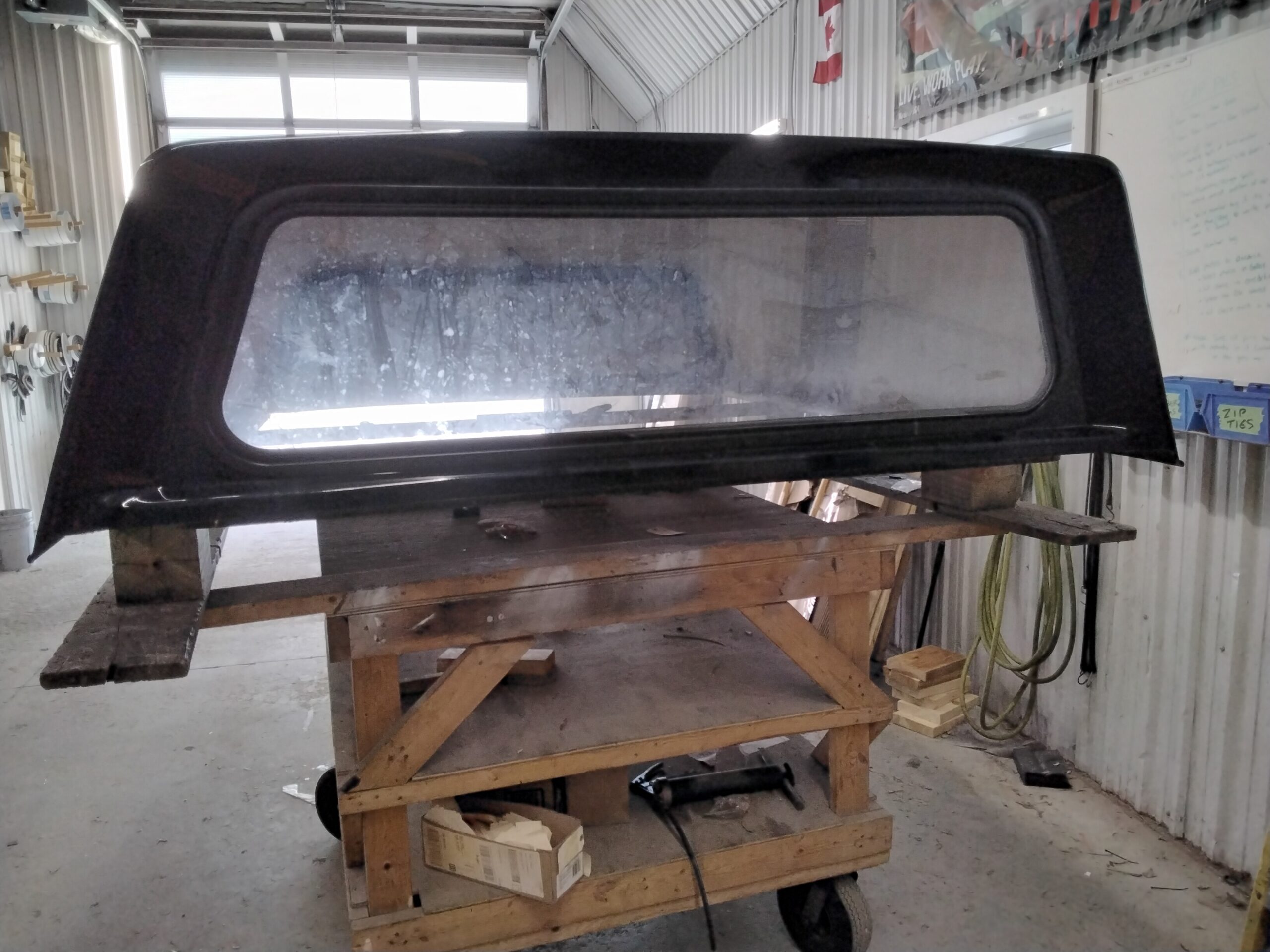 2015 – 2020 Ford F150 6’6 G1 Shadow Black ARE Truck Cap - Image 4