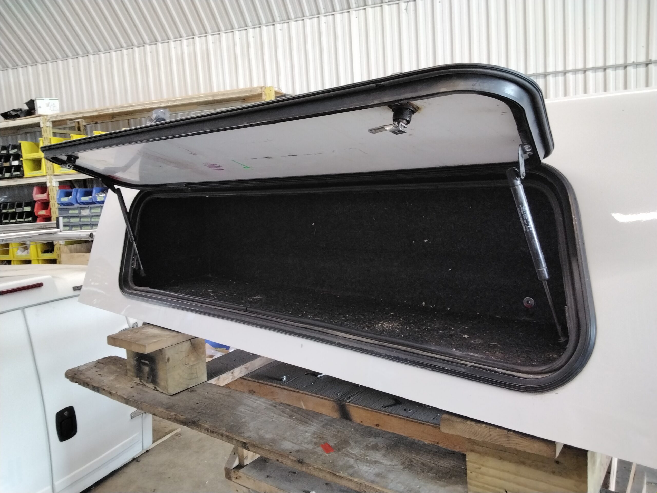 2014 – 2018 GMC Sierra or Chevrolet Silverado 6’6 White Ranch Truck Cap - Image 6