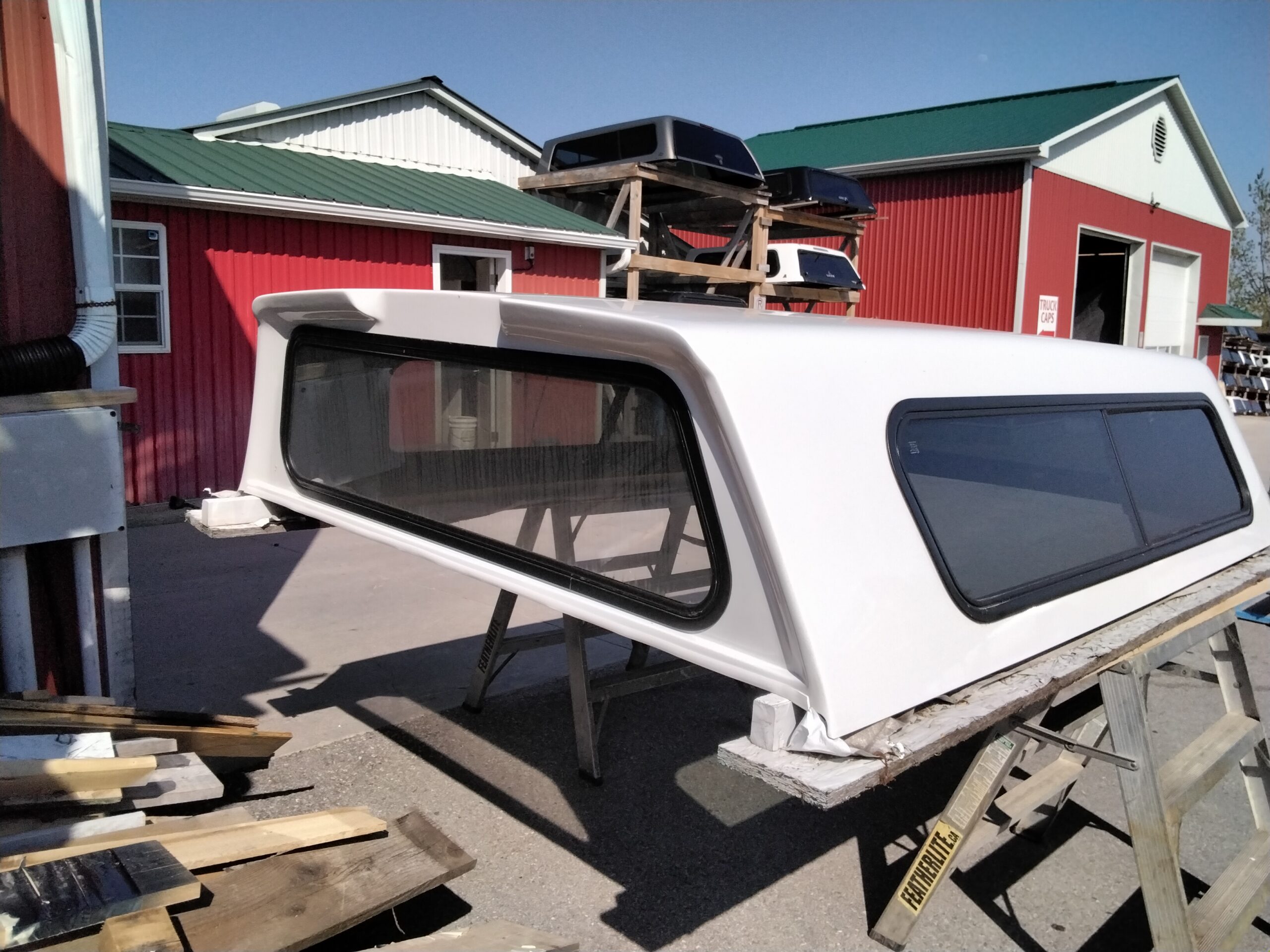 Chevrolet Silverado 1500 8′ GAZ White Ranch Truck Cap - Image 4