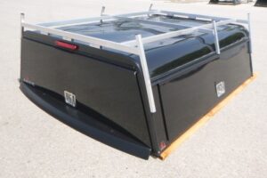 Ford F150 5.6′ New Black Leer DCC Contractor truck cap