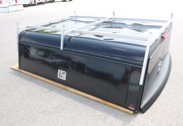 Ford F150 5.6′ New Black Leer DCC Contractor truck cap - Image 2